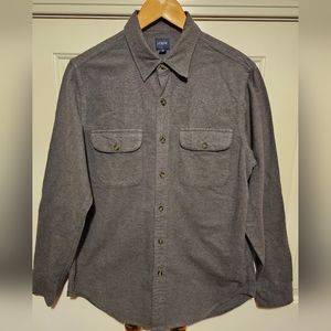 J. Crew Button Down Flannel Medium Gray